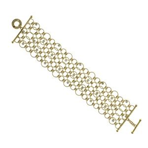 Authentic Roberto Coin 18K Gold Diamond Bracelet